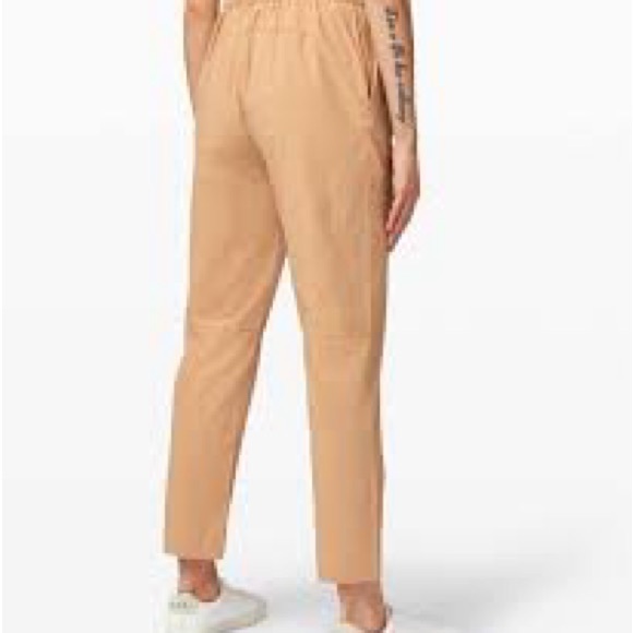 RARE $138 Lululemon Your True Trouser High Rise PantBeech Wood NWT 12 - Picture 3 of 4